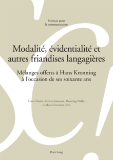Image for Modalite, Evidentialite Et Autres Friandises Langagieres