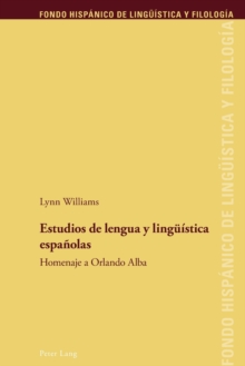 Image for Estudios de lengua y lingue?stica espa?olas