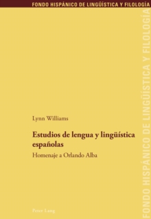 Image for Estudios de lengua y lingueistica espanolas: Homenaje a Orlando Alba