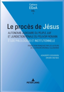 Image for Le Proces de Jesus