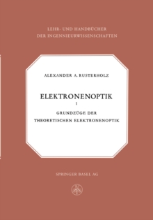 Image for Elektronenoptik: Grundzuge Der Theoretischen Elektronenoptik