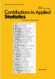 Image for Contribution to Applied Statistics: Dedicated to Professor Arthur Linder.