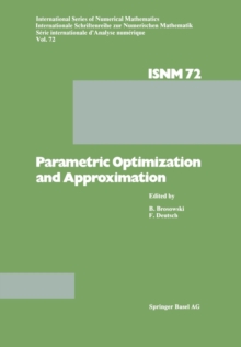 Image for Parametric Optimization and Approximation