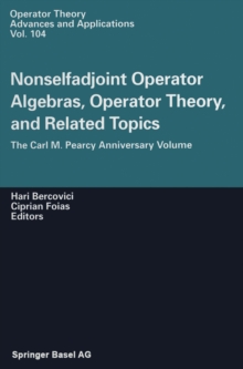 Image for Nonselfadjoint Operator Algebras, Operator Theory, and Related Topics: The Carl M. Pearcy Anniversary Volume