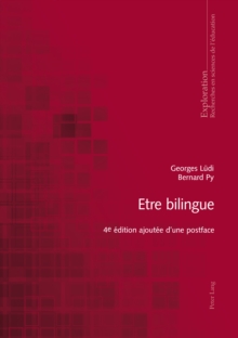 Image for Etre bilingue: 4 e edition ajoutee d'une postface