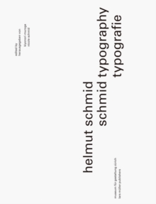Image for Helmut Schmid: Typography