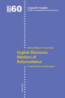 Image for English Discourse Markers of Reformulation