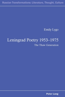 Image for Leningrad poetry 1953-1975  : the Thaw generation