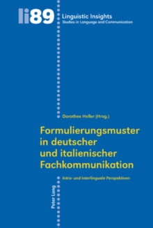 Image for Formulierungsmuster in Deutscher Und Italienischer Fachkommunikation