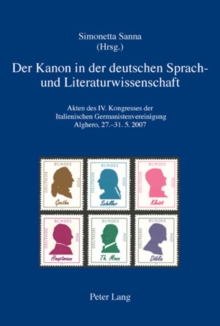 Image for Der Kanon in Der Deutschen Sprach- Und Literaturwissenschaft
