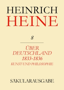 Image for Uber Deutschland 1833-1836. Aufsatze uber Kunst und Philosophie