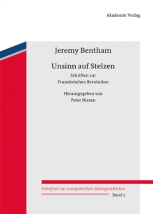 Image for Unsinn auf Stelzen: Schriften zur Franzosischen Revolution. Herausgegeben von Peter Niesen