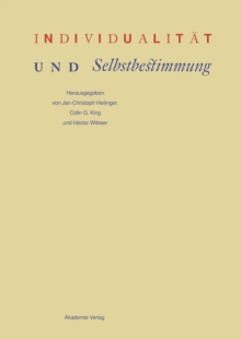 Image for Individualitat und Selbstbestimmung