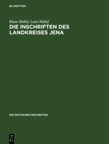 Image for Die Inschriften des Landkreises Jena