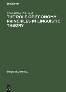 Image for The role of economy principles in linguistic theory