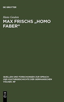 Image for Max Frischs "Homo faber"