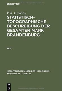 Image for Statistisch-topographische Beschreibung der gesamten Mark Brandenburg