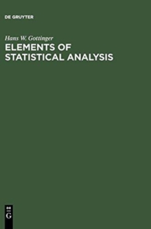 Image for Elements of Statistical Analysis