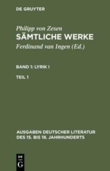 Image for S?mtliche Werke. Bd 1