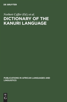 Image for Dictionary of the Kanuri Language