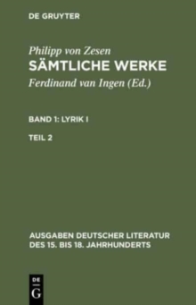 Image for S?mtliche Werke. Bd 1