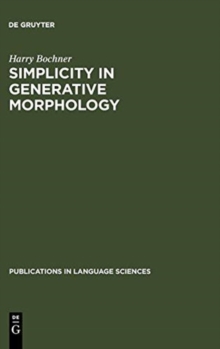 Image for Simplicity in Generative Morphology