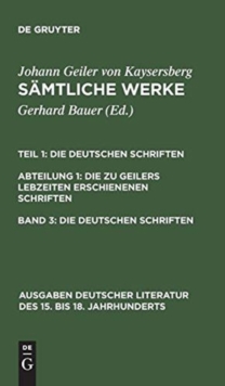 Image for S?mtliche Werke, Band 3, Die deutschen Schriften