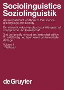 Image for Sociolinguistics / Soziolinguistik. Volume 1