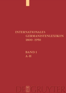 Image for Internationales Germanistenlexikon  : 1800-1950