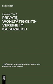 Image for Private Wohltatigkeitsvereine im Kaiserreich
