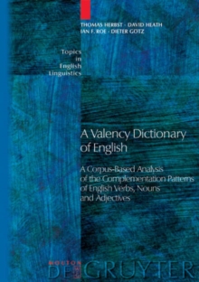 Image for A Valency Dictionary of English