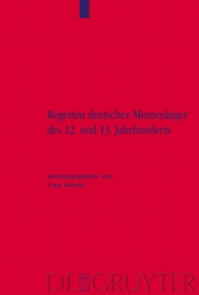 Image for Regesten deutscher Minnesanger des 12. und 13. Jahrhunderts