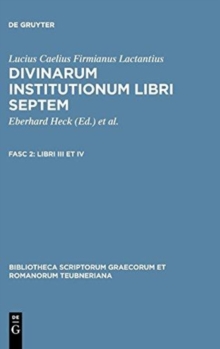 Image for Libri III Et IV