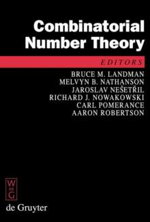Image for Combinatorial Number Theory: Proceedings of the 'Integers Conference 2007', Carrollton, Georgia, USA, October 24-27, 2007