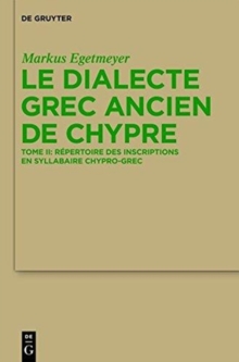 Image for Le dialecte grec ancien de Chypre