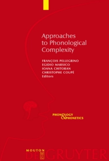 Image for Approaches to Phonological Complexity