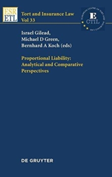 Image for Proportional Liability: Analytical and Comparative Perspectives