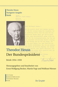 Image for Der Bundesprasident: Briefe 1954-1959