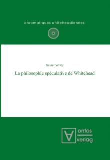 Image for La philosophie speculative de Whitehead