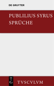 Image for Die Spruche: Lateinisch - Deutsch