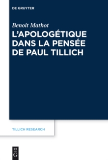 Image for L'apologâetique dans la pensâee de Paul Tillich