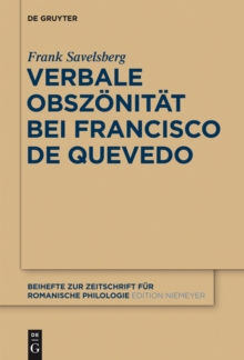 Image for Verbale Obszonitat bei Francisco de Quevedo
