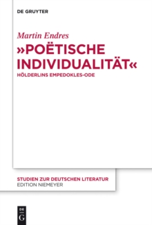 Image for "Poetische Individualitat": Holderlins Empedokles-Ode