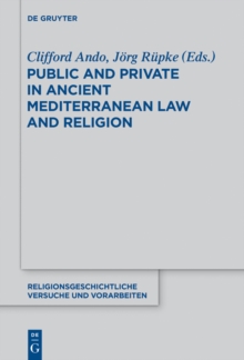 Image for Public and private in ancient Mediterranean law and religion