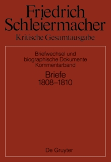 Image for Briefwechsel 1808-1810: Kommentarband