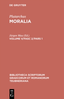 Image for Moralia: Volume V/Fasc 2/Pars 1