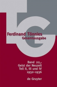 Image for 1932-1936 : Geist der Neuzeit, Teil II, III und IV