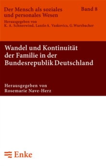 Image for Wandel und Kontinuitat der Familie in der Bundesrepublik Deutschland