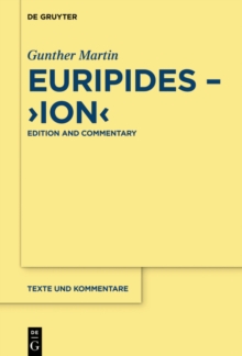 Image for Euripides, "Ion": Edition and Commentary