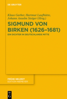 Image for Sigmund von Birken (1626-1681): Ein Dichter in Deutschlands Mitte